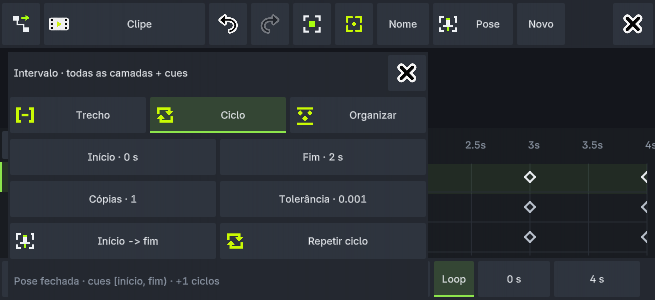 Tarefa Ciclo executável em landscape baixo